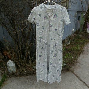 Vintage 1930s Floral Print Dress | Size XS-S